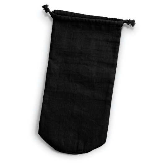 Black Cotton Bottle Gift Bags